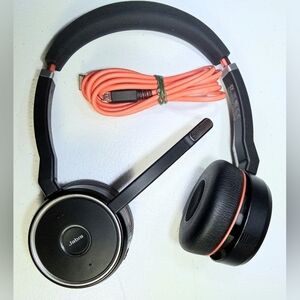 Jabra Evolve 75 Wireless Bluetooth Headset HSC040W Noise Cancelling Call Stereo